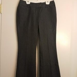 Gray striped business pants